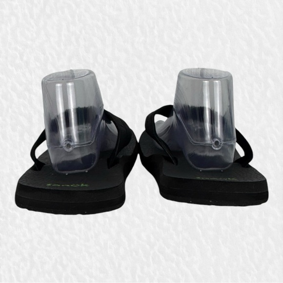 Sanuk Beer Cozy 2 Flip Flops Mens Size 13 Black Soft Squishy Memory Foam Sandals - Picture 7 of 9